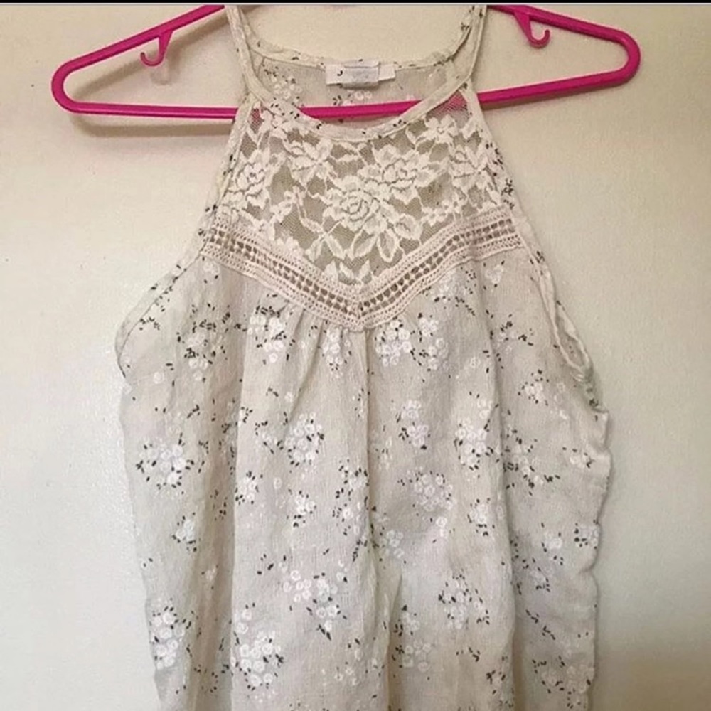 Floral halter top
